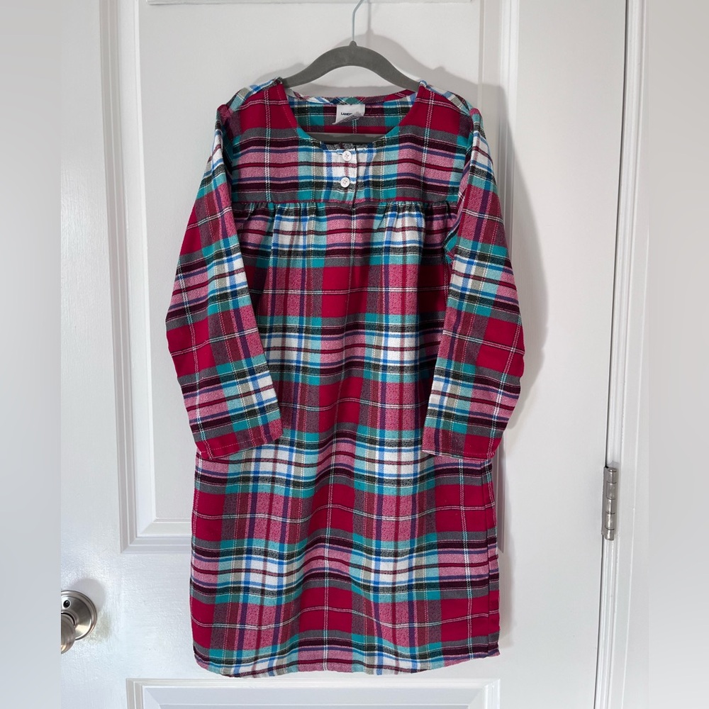 Lands' End Girls' Flannel Nightgown - size 6